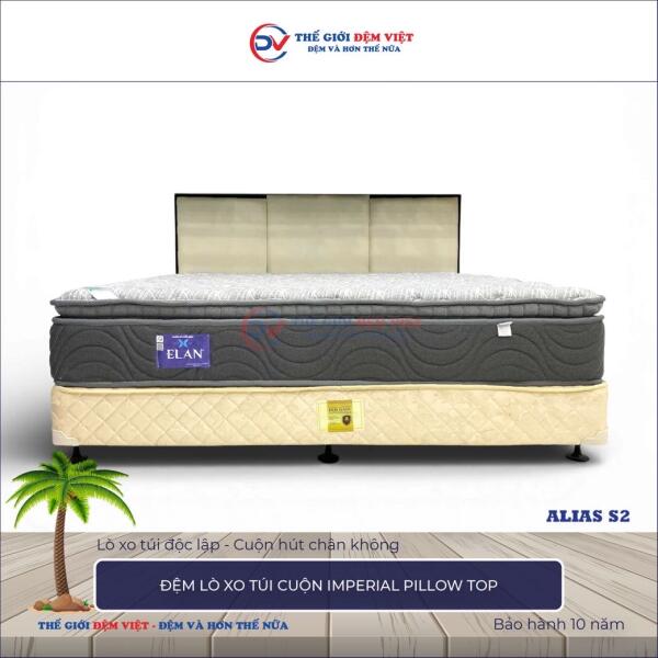 Đệm lò xo túi cuộn Elan IMPERIAL PILLOW TOP 7-1